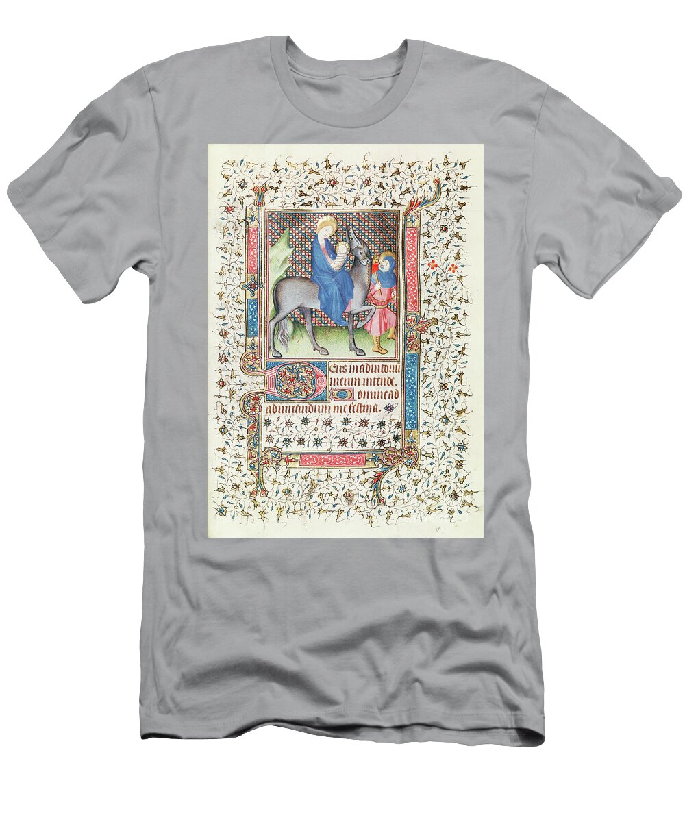 The Flight Into Egypt From the Heures Danne De Mathefelon French School T-Shirt