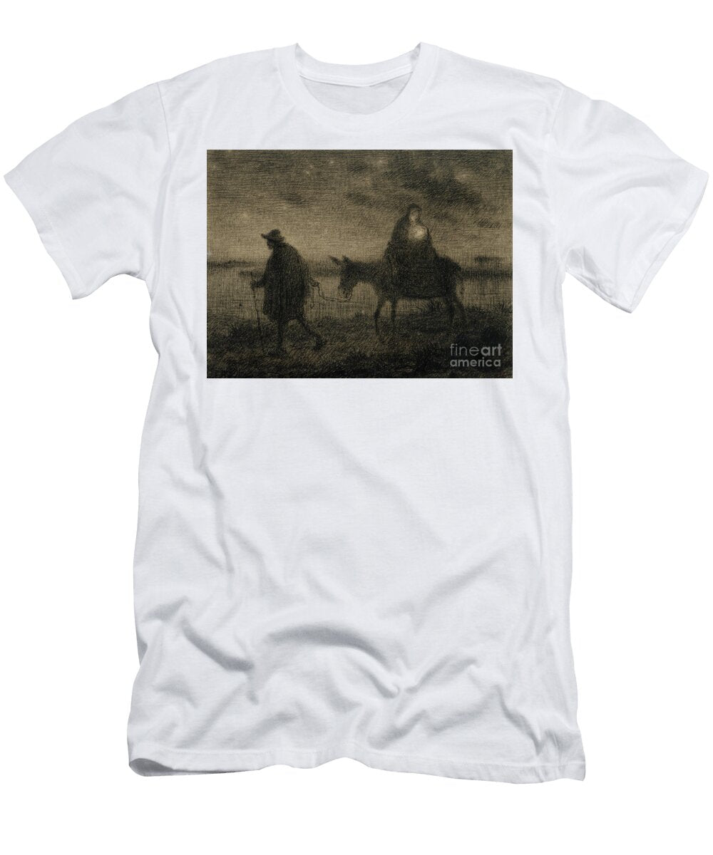 The Flight Into Egypt Jean Francois Millet T-Shirt