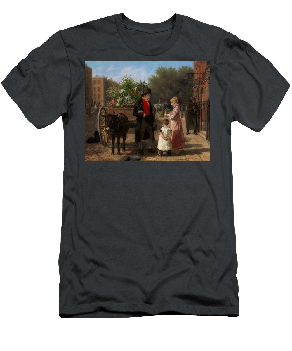 The Flower Seller Jacques Laurent Agasse T-Shirt