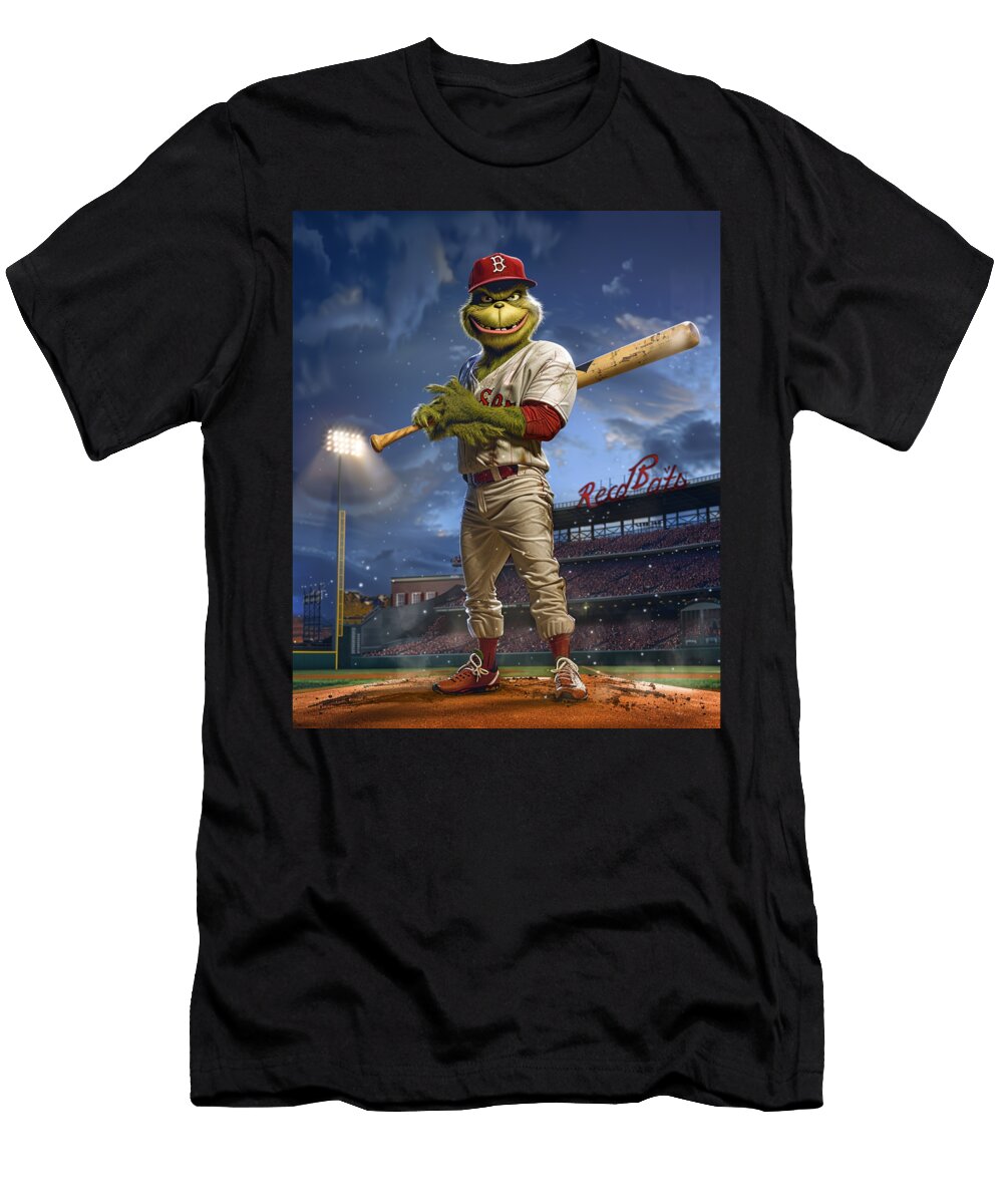 The Grinch Vs Diamondbacks Gloomy Green Glove Robertz Schuler T-Shirt