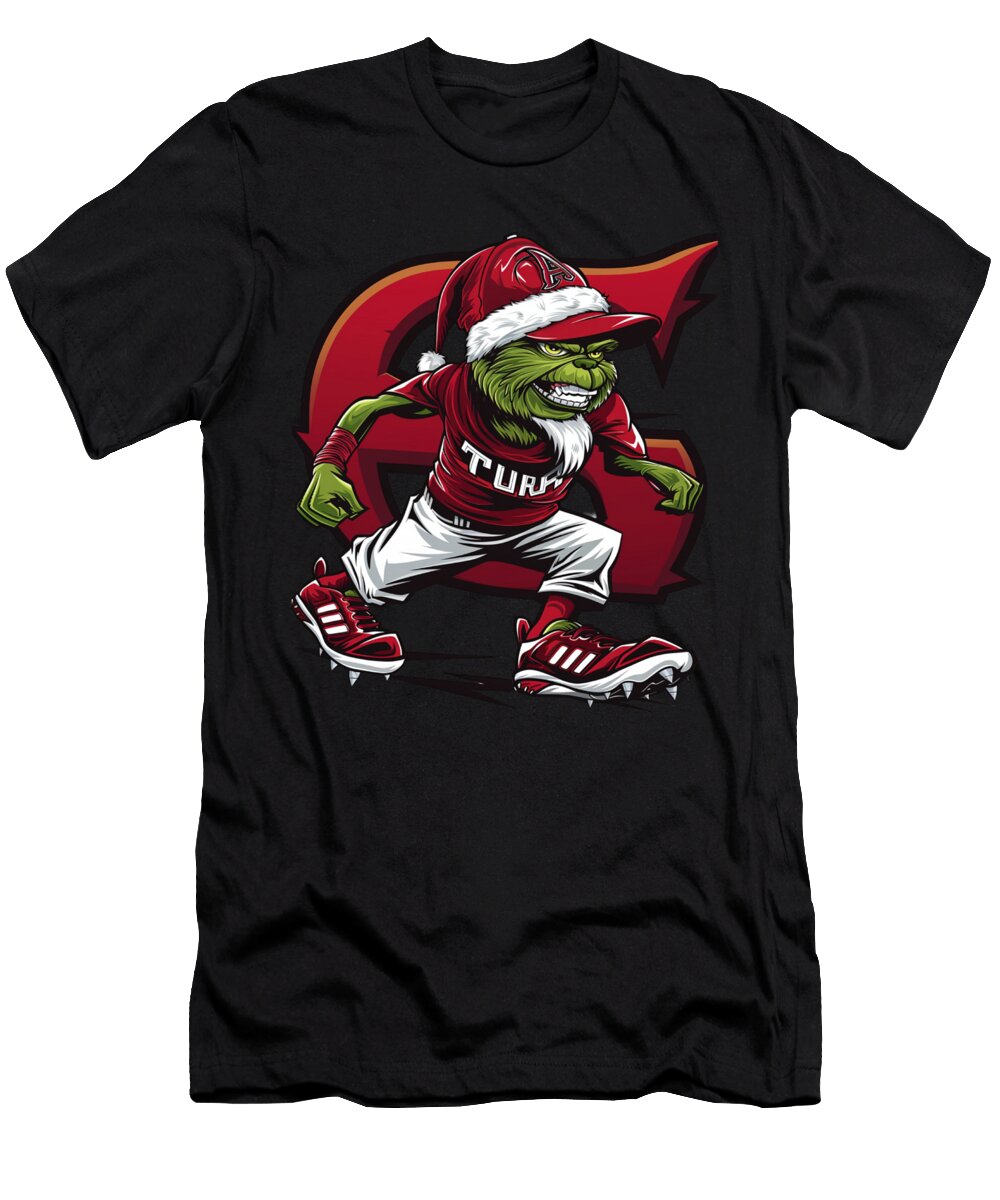 The Grinch Vs Diamondbacks Green Gauntlet Glove Robertz Schuler T-Shirt