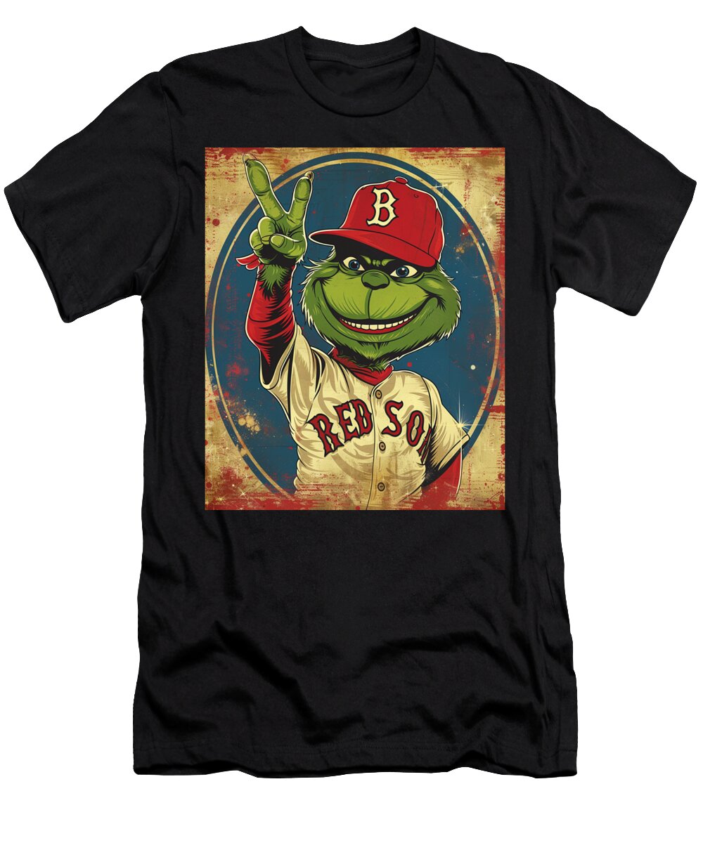 The Grinch Vs Diamondbacks Green Menace Game Robertz Schuler T-Shirt