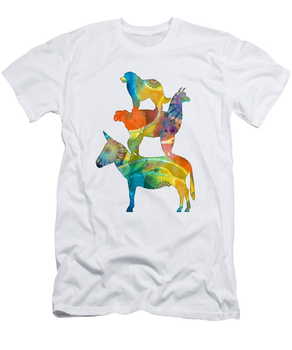 The Guardians Farm Livestock Animal Art Sharon Cummings T-Shirt