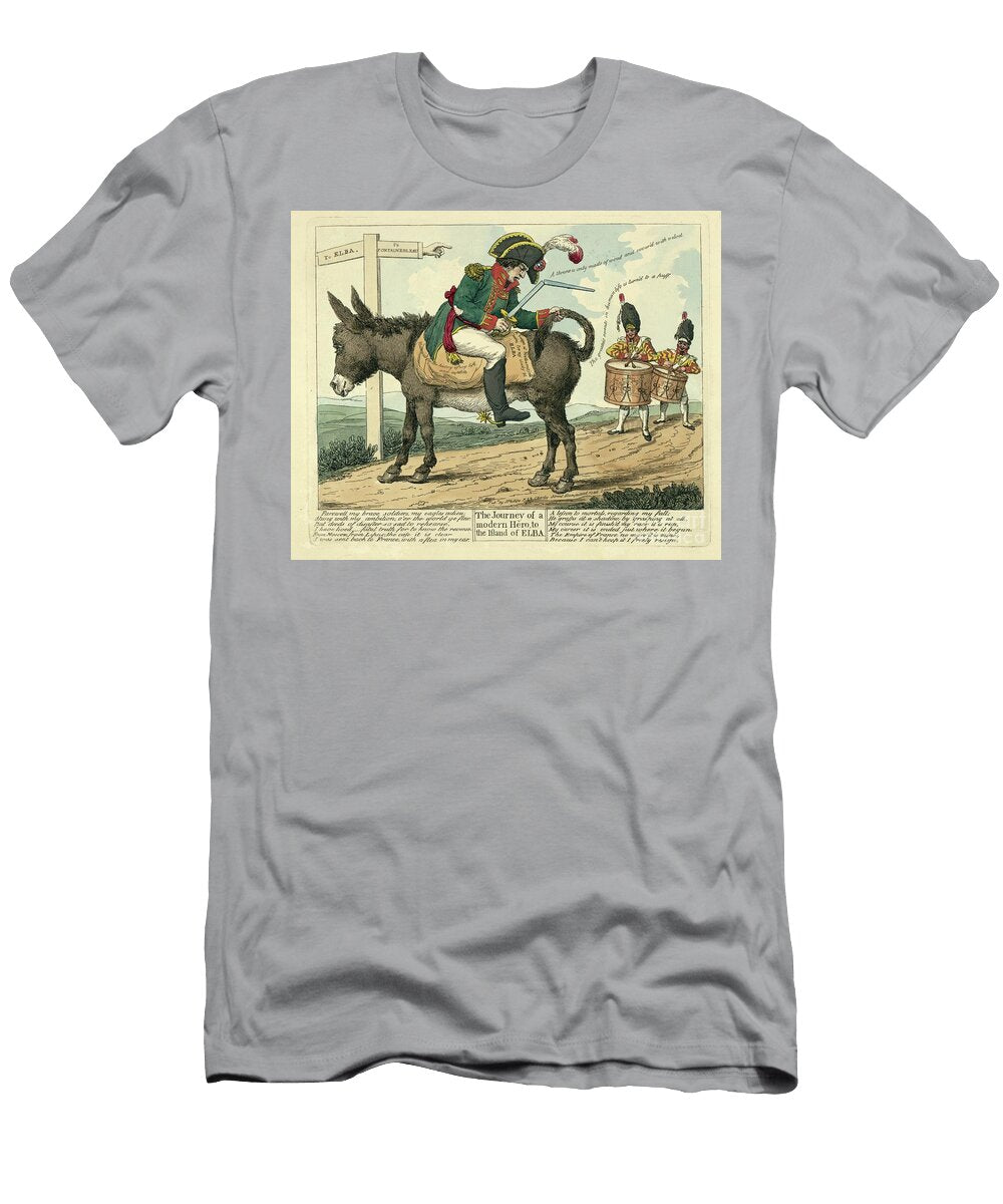 The Journey of a Modern Hero to the Island of Elba London 1814 English School T-Shirt