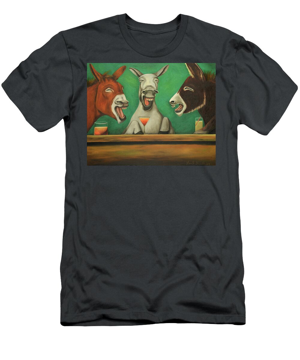 The Laughing Donkeys Leah Saulnier the Painting Maniac T-Shirt