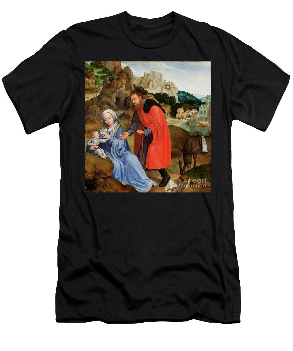 The Rest on the Flight Into Egypt C1509 13 Quentin Massys or Matsys T-Shirt