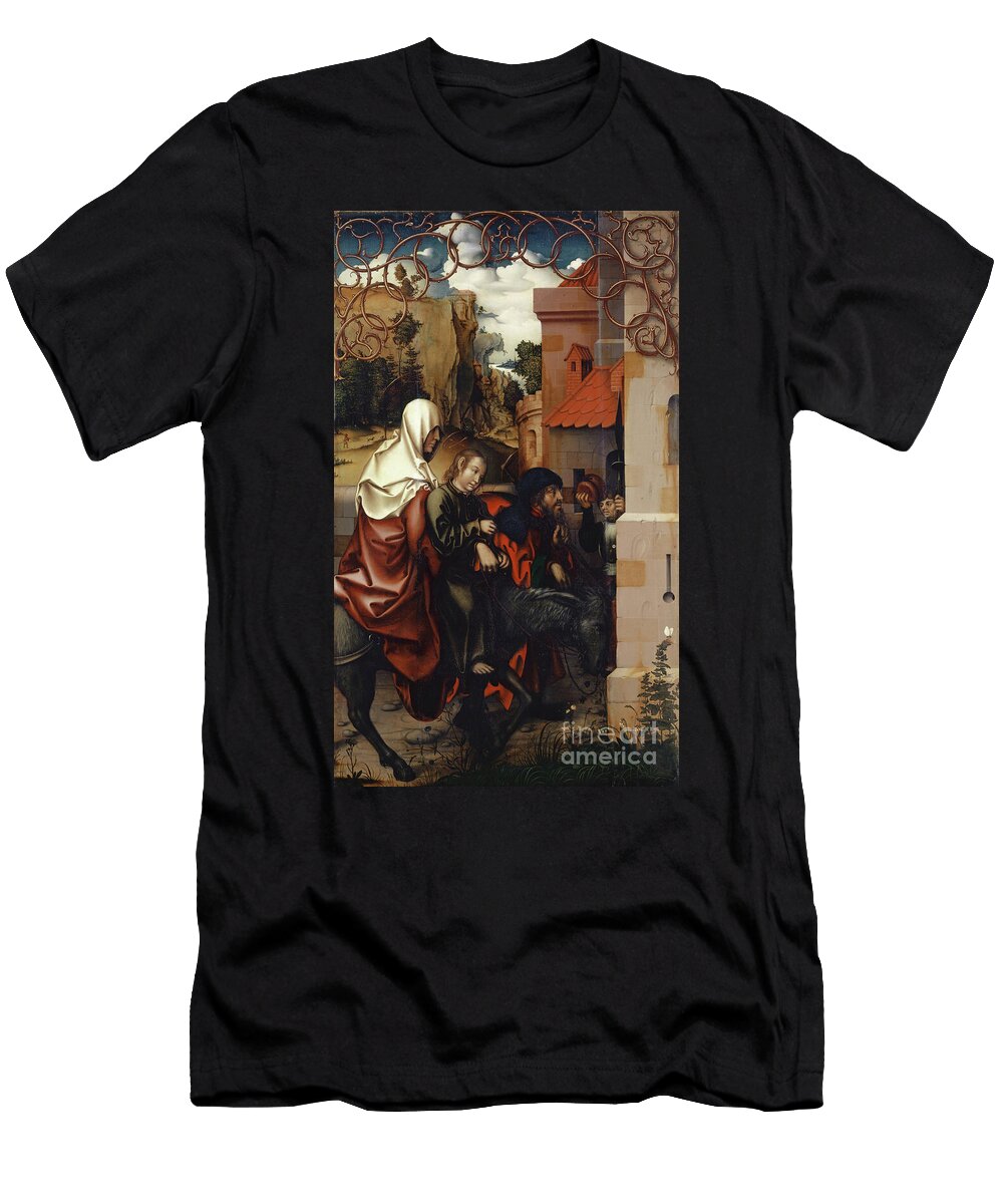 The Return From Egypt 1512 Tempera on Canvas Laid Down on Wood Hans Fries T-Shirt