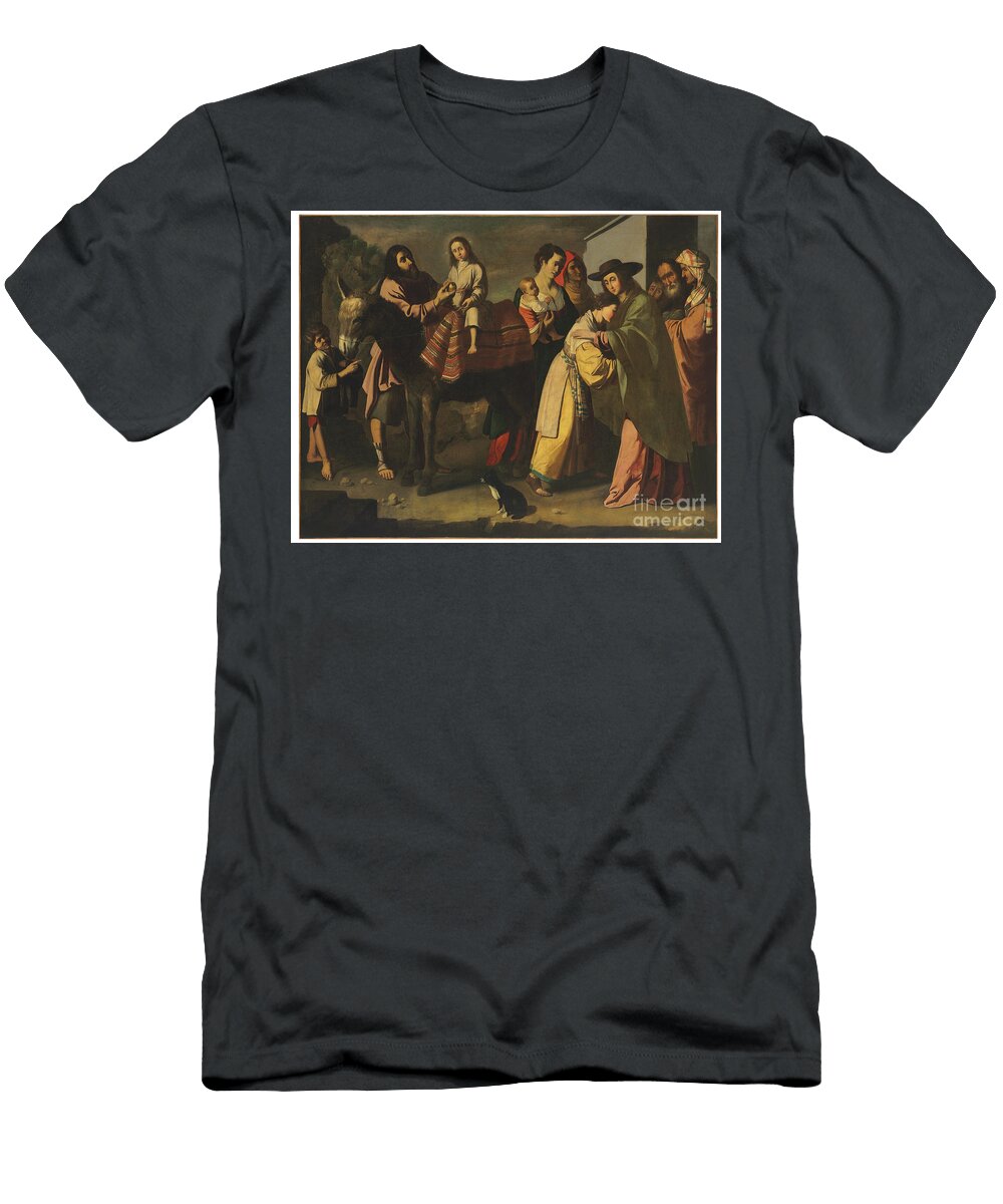 The Return From Egypt Francisco De Zurbaran T-Shirt