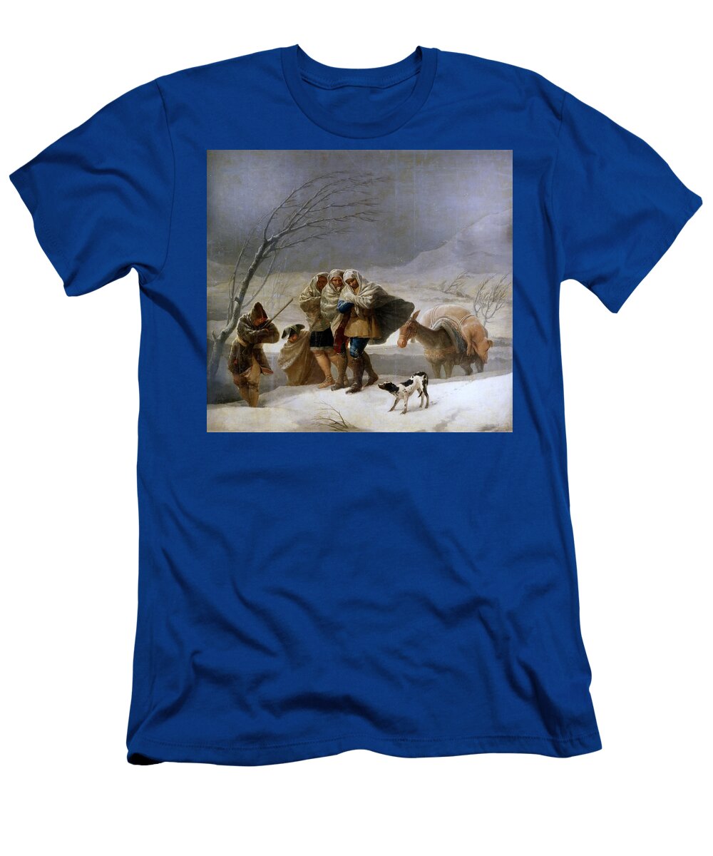 The Snowstorm Winter Francisco Goya T-Shirt
