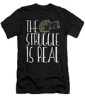 The Struggle Is Real Funny Hedgehog Graphic Noirty Designs T-Shirt