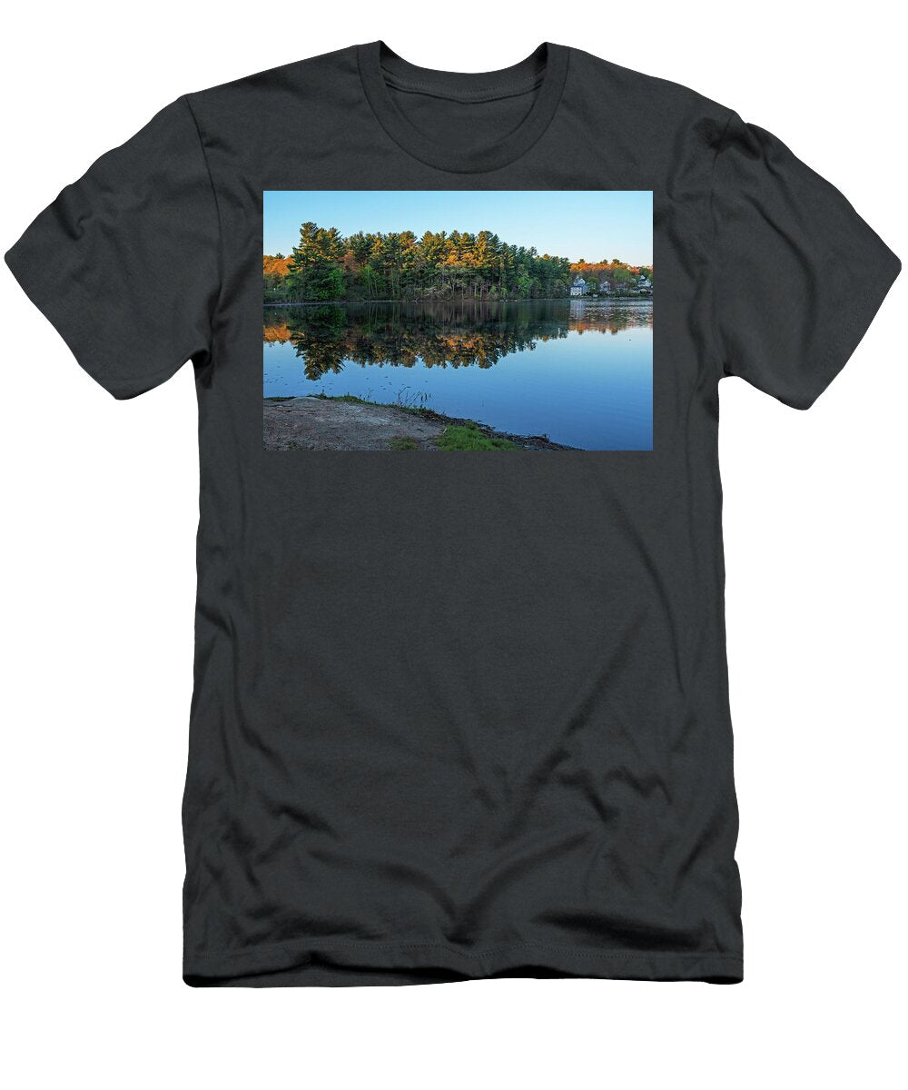 The Sun Rises on Beaver Pond Billerica Ma Toby Mcguire T-Shirt