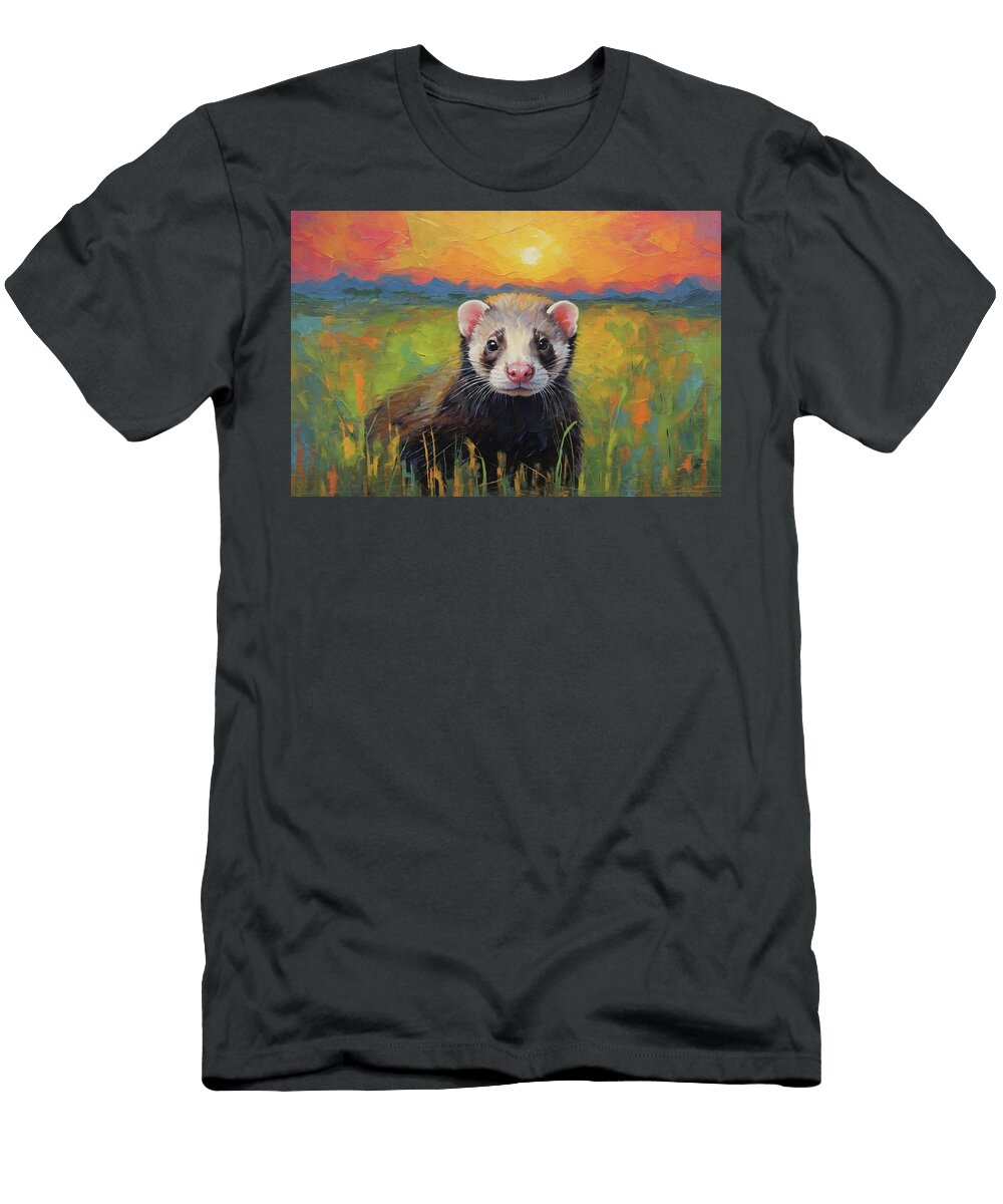 The Watchful Eye of the Wild Ferret Don Northup T-Shirt