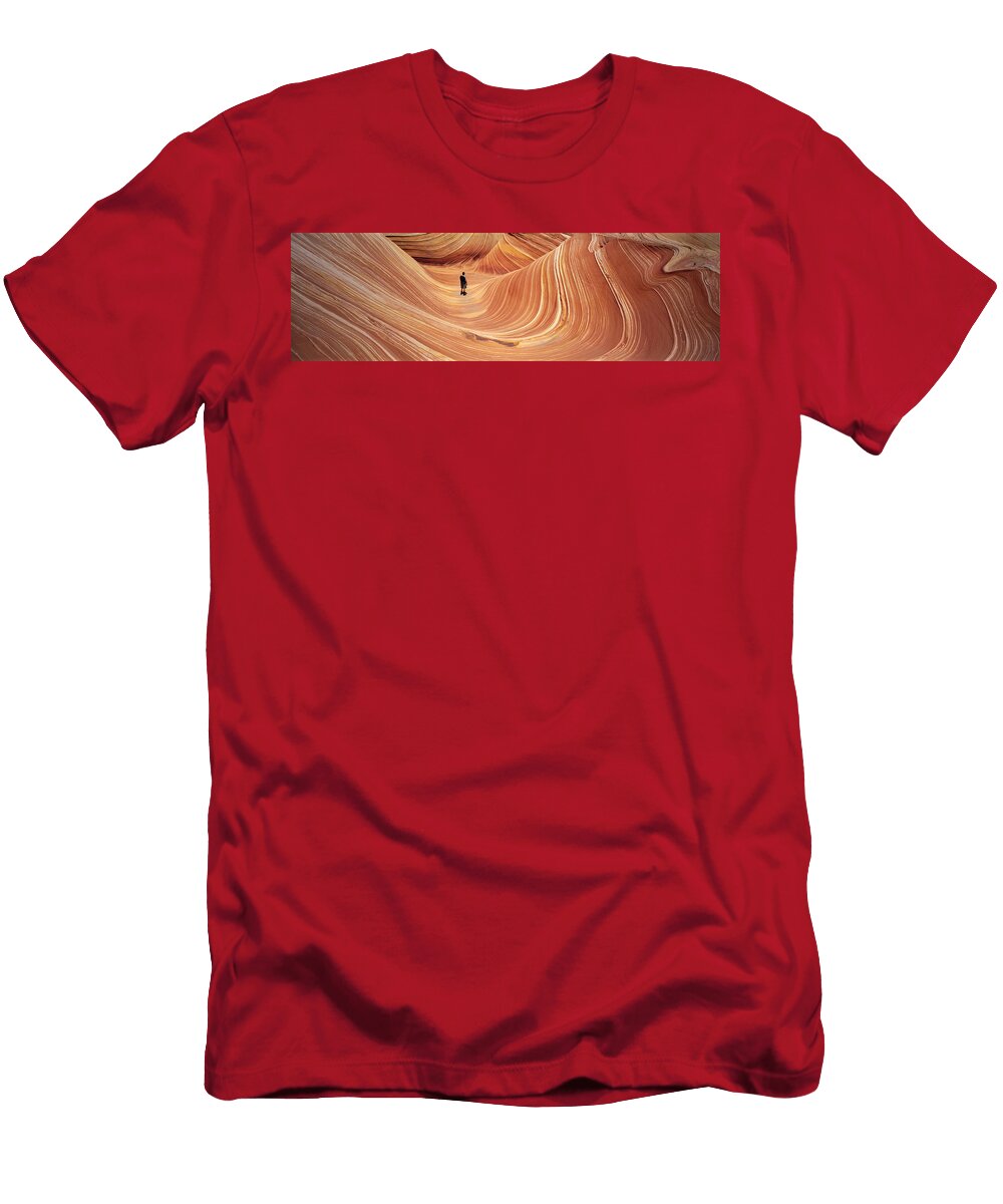 The Wave Coyote Buttes Pariah Canyon Panoramic Images T-Shirt