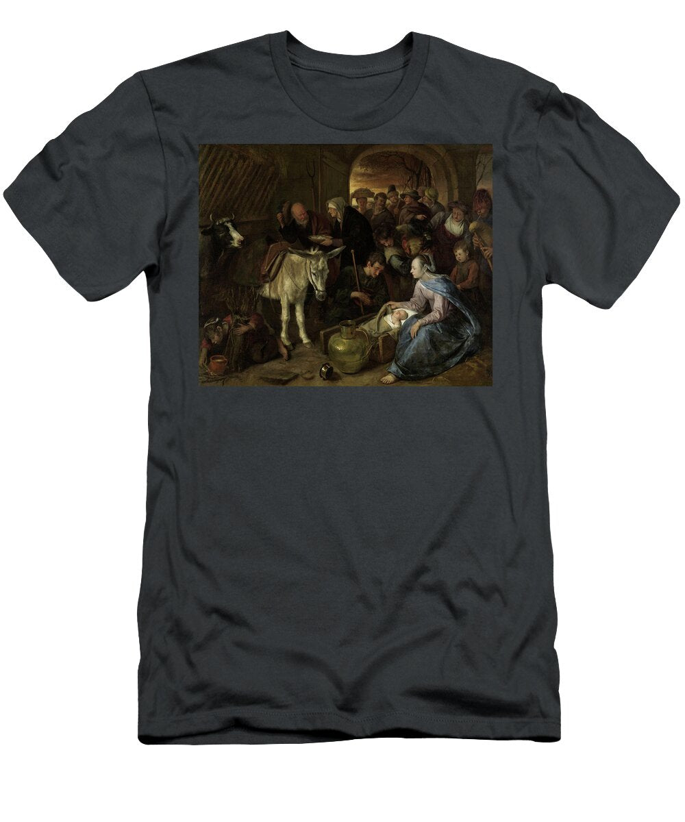 The Worship of the Shepherds Jan Steen T-Shirt