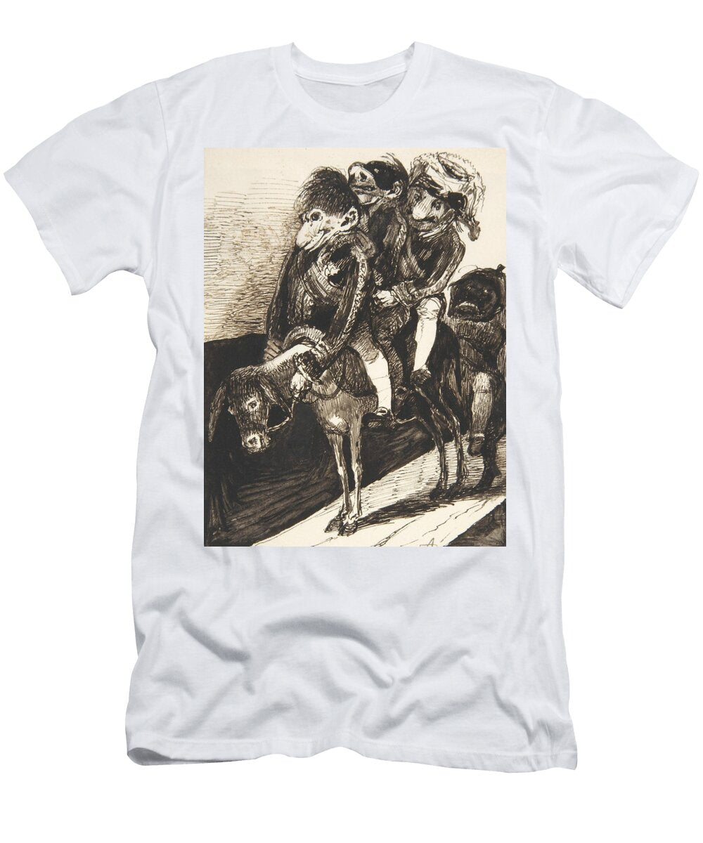 They Dont Fall Off Their Donkey Leonardo Alenza T-Shirt