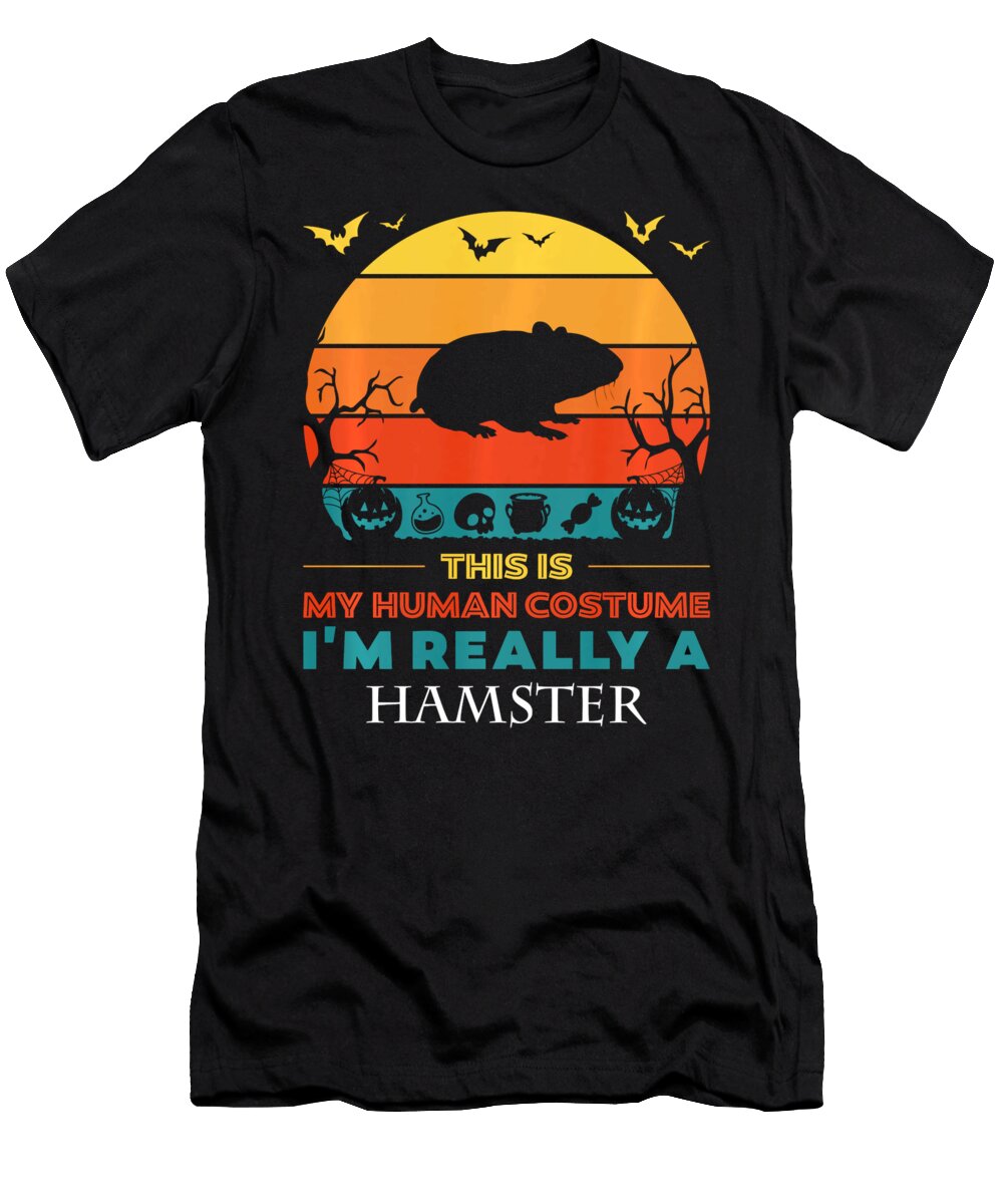 This Is My Human Costume Im Really a Hamster Halloween Thepassionshop T-Shirt