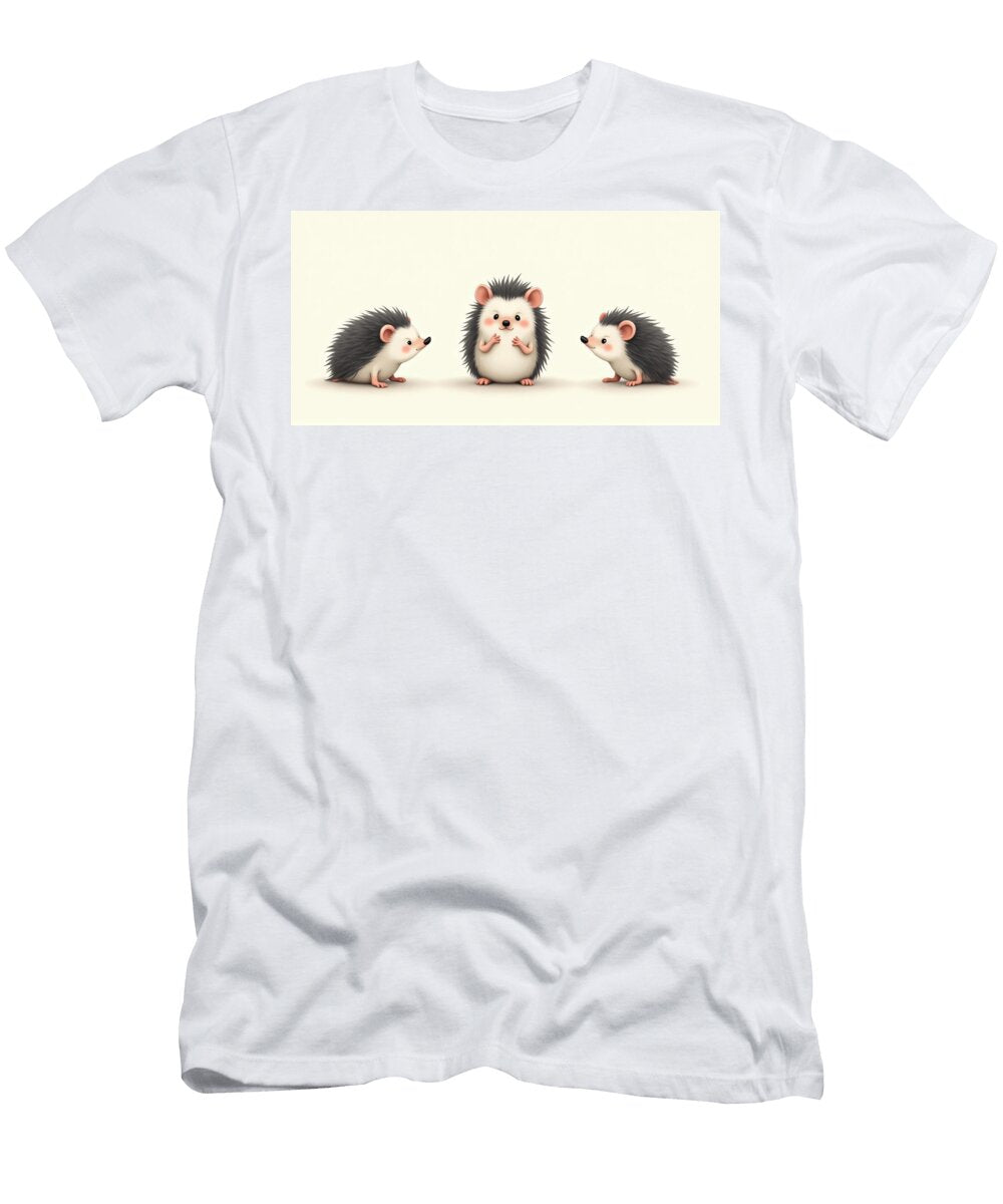 Three Cute Hedgehogs Ritchie Sonam T-Shirt