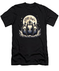 Three Hedgehogs Howling At Moon Like Three Wolves Funny Job T-Shirt