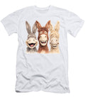 Three Laughing Donkeys Mounir Khalfouf T-Shirt
