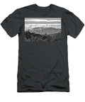 Three Sisters and Hedgehog Mountain White Mountains Black and White New Hampshire Brendan Reals T-Shirt