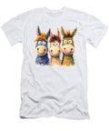 Three Smiling Cartoon Donkeys Mounir Khalfouf T-Shirt
