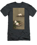 Three White Mice and a Feather 1910 Ohara Koson T-Shirt