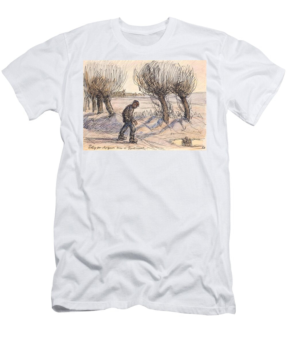 Tidlig Om Morgenen Kom En Bondemand Fritz Syberg Danish T-Shirt
