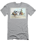 Tirailleur Francais Et Chevau Leger De Larmee Du Pacha De Rhodes or the Evolutions of French Mounted Riflemen 1799 James Gillray T-Shirt