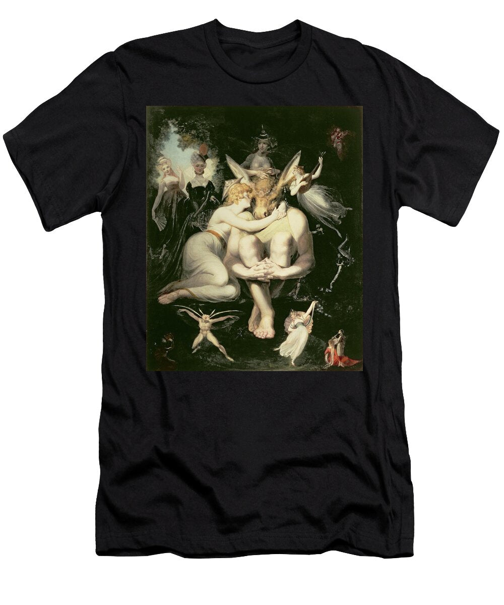 Titania Awakes Surrounded By Attendant Fairies Clinging Rapturously to Bottom Still Wearing Henry Fuseli T-Shirt