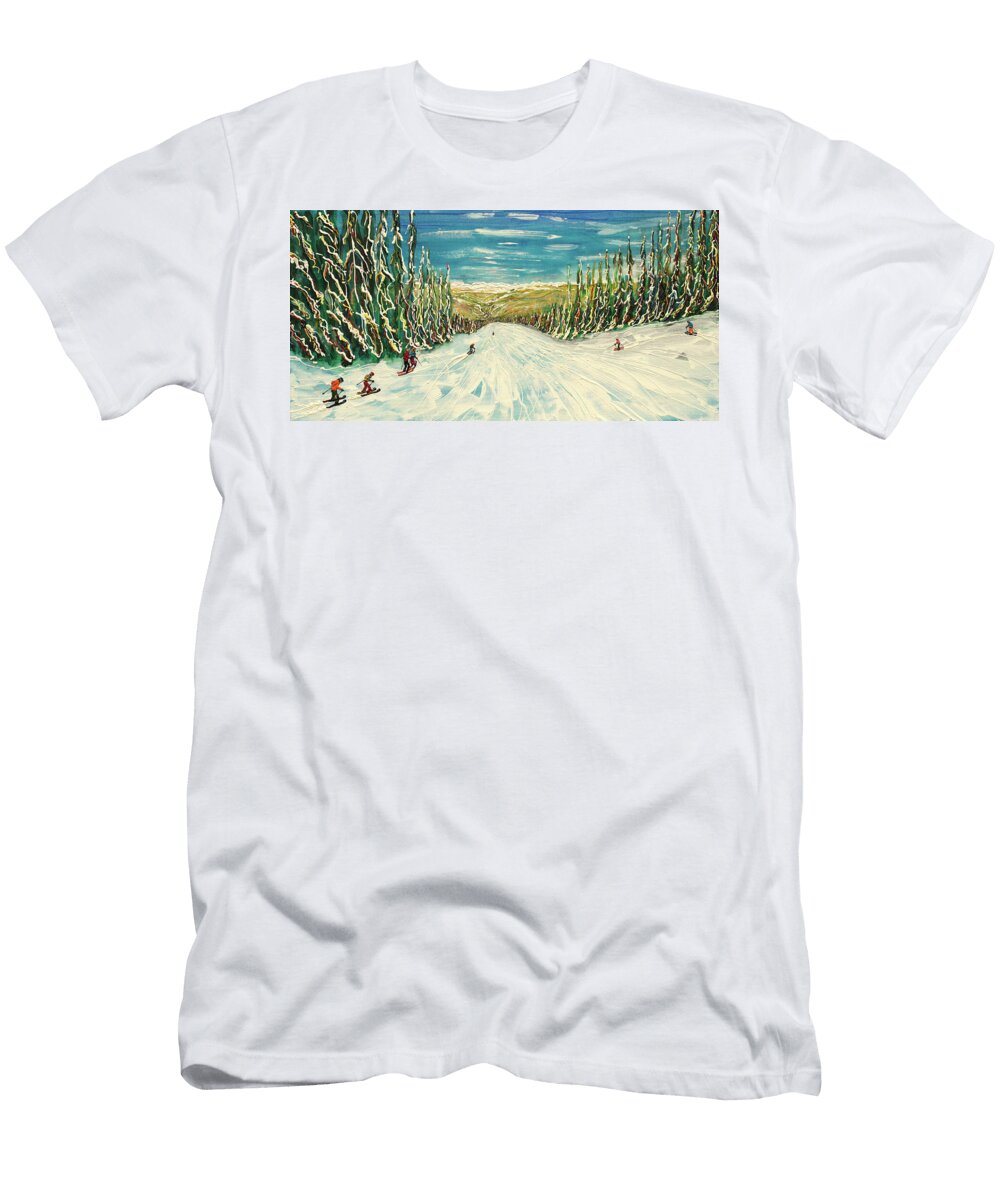 Top of Red Buffalo Beaver Creek Colorado Pete Caswell T-Shirt