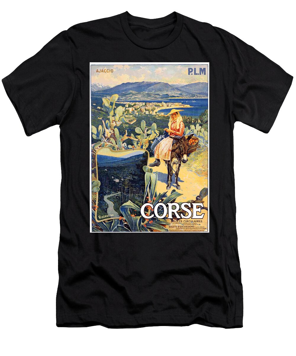 Tp603 Corse Ajacci Travel Posters T-Shirt