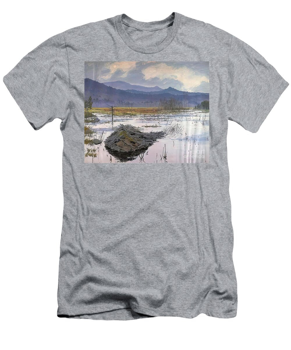 Tranquil Marshland At Duskneil Welliver 1 Serene Palette T-Shirt