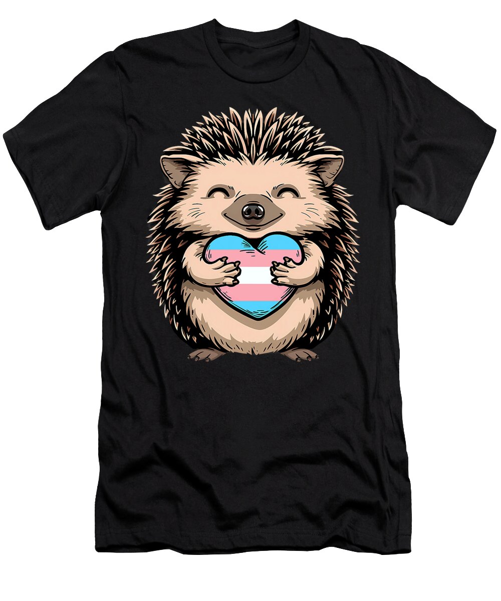 Transsexual Hedgehog Heart Lgbt Transsexuality Coami Tacti T-Shirt
