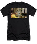 Trees in Forest Reaching Over Calm Stream Johan Ferret T-Shirt