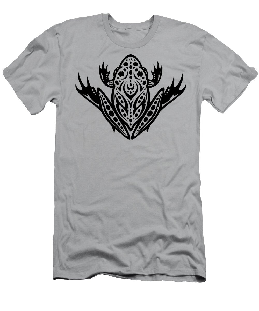 Tribal Leopard Frog Green John Schwegel T-Shirt