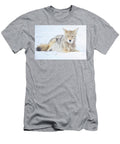 Tripod Limpy Chester Yellowstone Coyote Laying in Snow 2026 Isabella Smedley Nature T-Shirt
