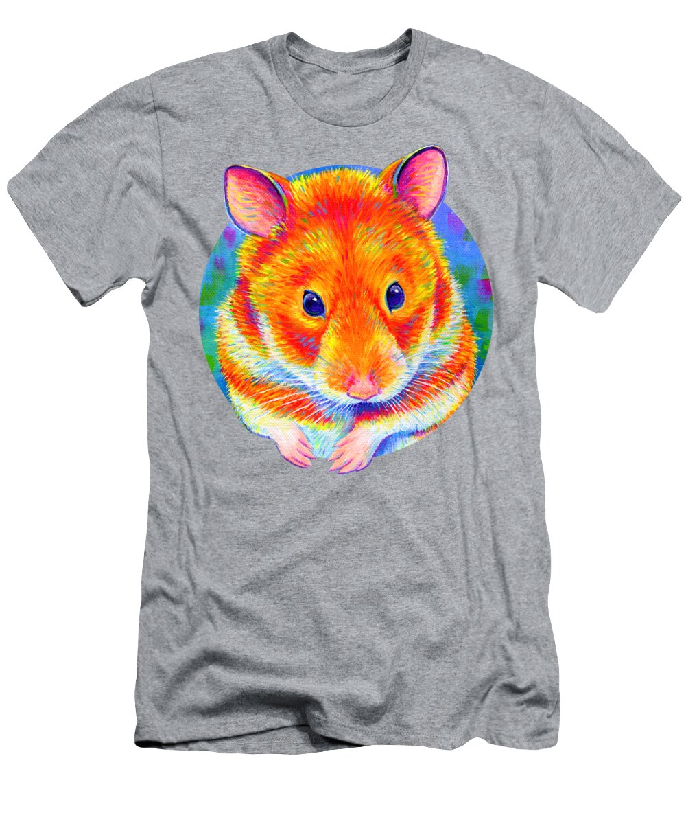 Tumbleweed Colorful Rainbow Hamster Rebecca Wang T-Shirt
