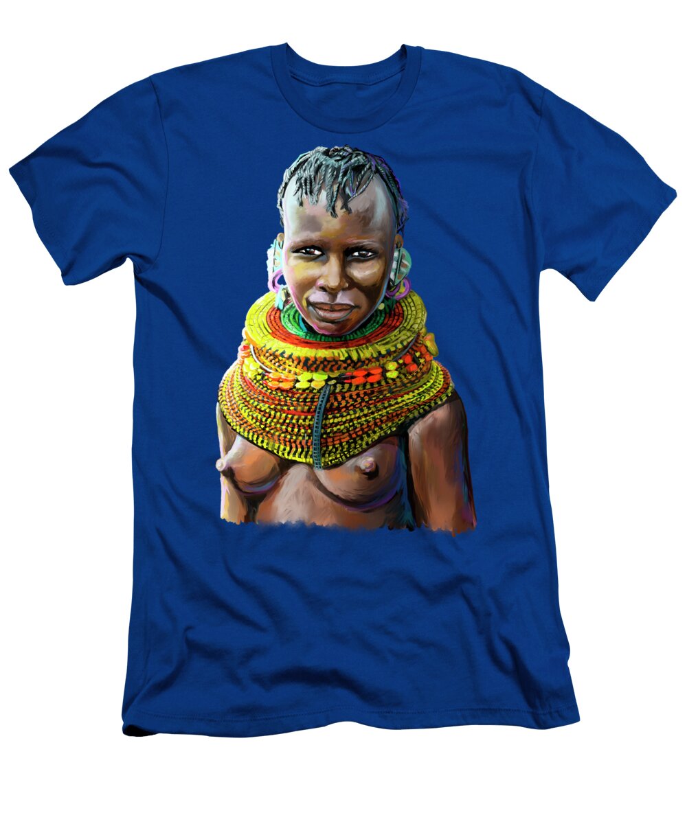 Turkana Girl Anthony Mwangi T-Shirt