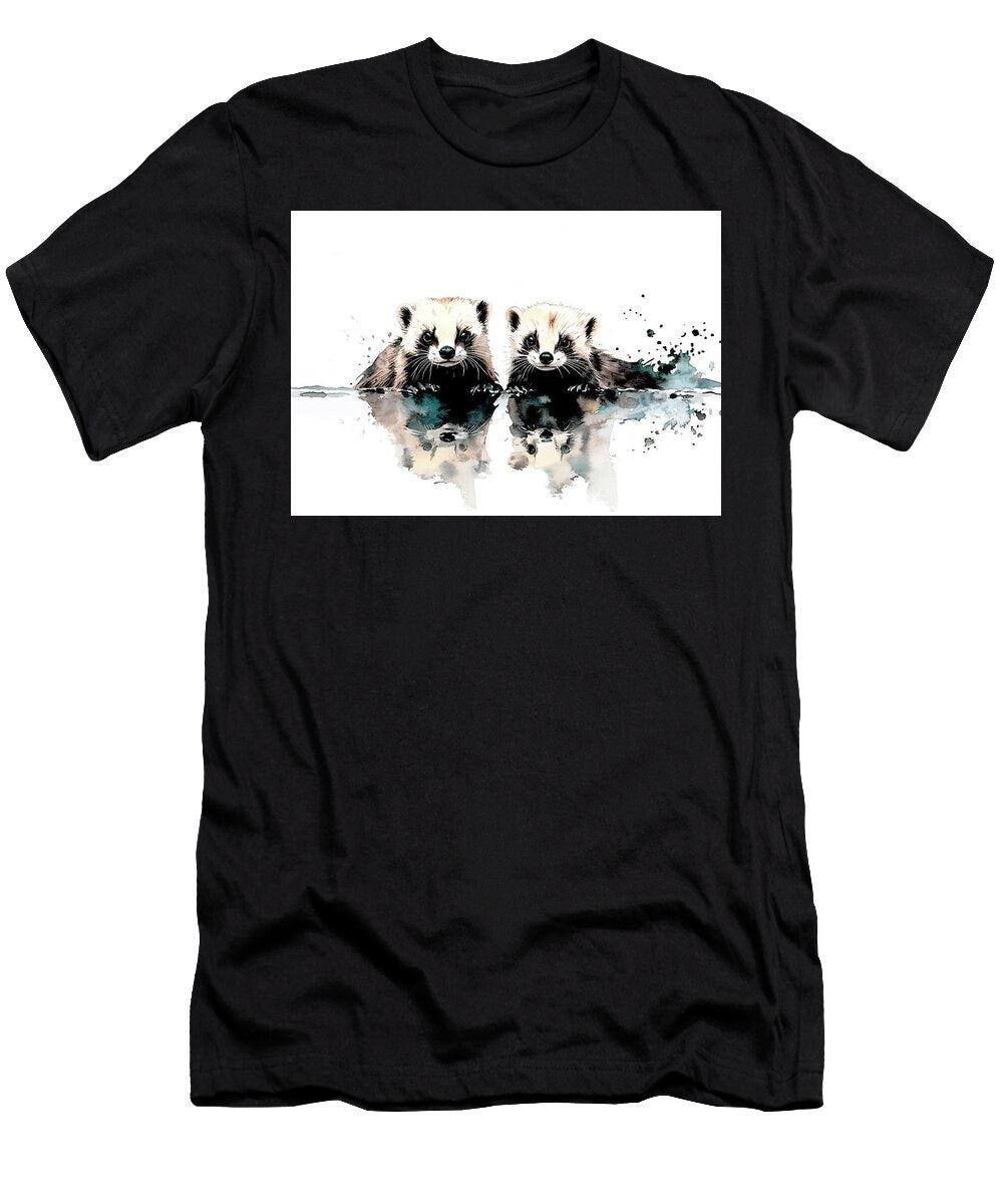 Two Curious Ferrets Giunia Sigworth T-Shirt