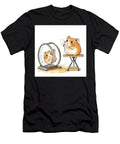Two Cute Hamsters One in a Wheel One Watching Michael Allen T-Shirt