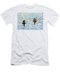 Two Mallard Ducks Enjoying a Swim Johan Ferret T-Shirt