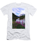 Two Pyramids and Purple Epilobes Under the Mont Blanc Daniele Gennaro T-Shirt