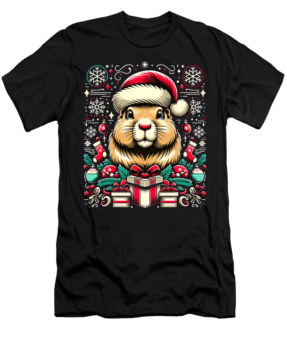 Ugly Christmas Prairie Dog Yah Lishr T-Shirt