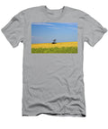 USA Kansas Oil Pump on Wheat Field Claudia Uripos T-Shirt