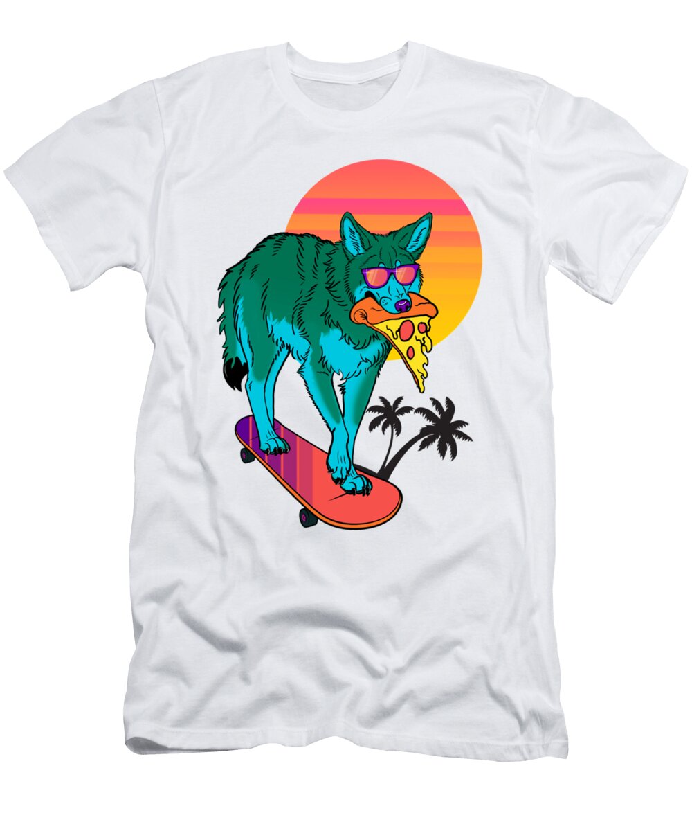 Vaporwave Coyote Cameron Walter T-Shirt