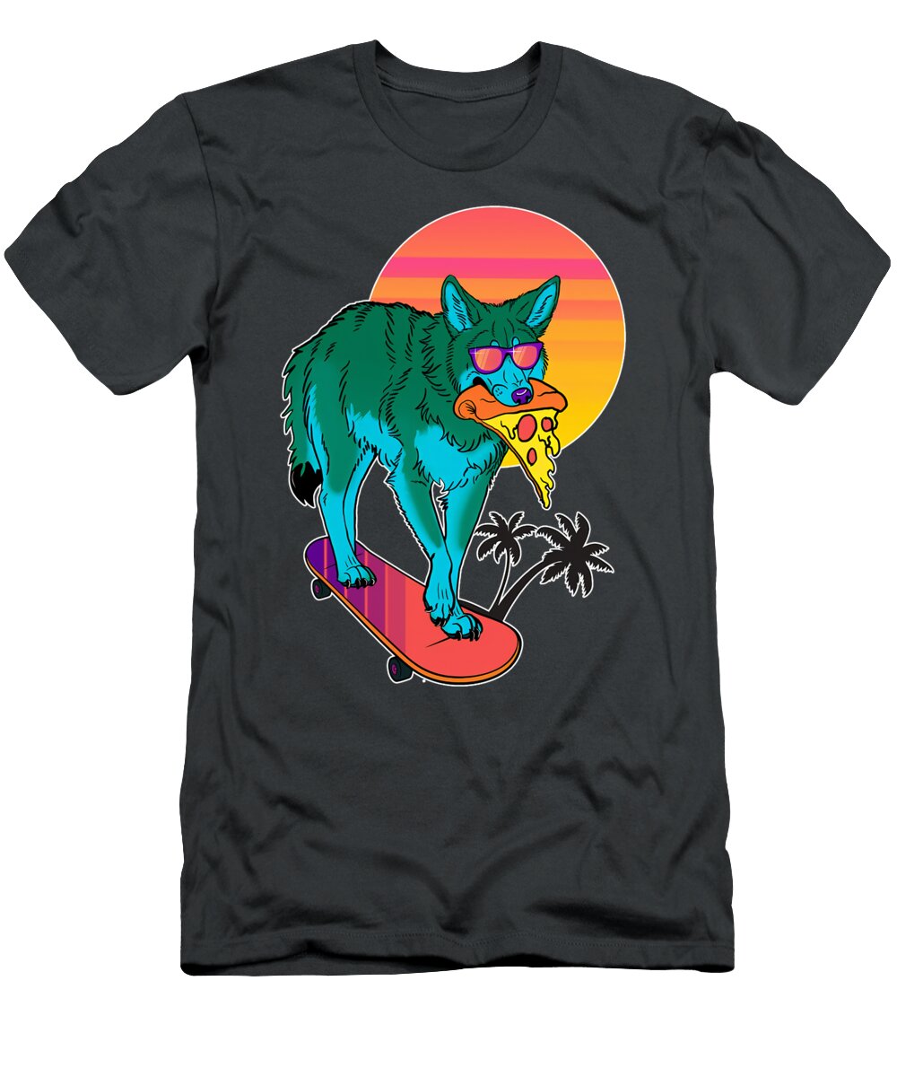 Vaporwave Coyote Classic Graphic Trending Unisex Youth Funny Best Summer Mayorga T-Shirt