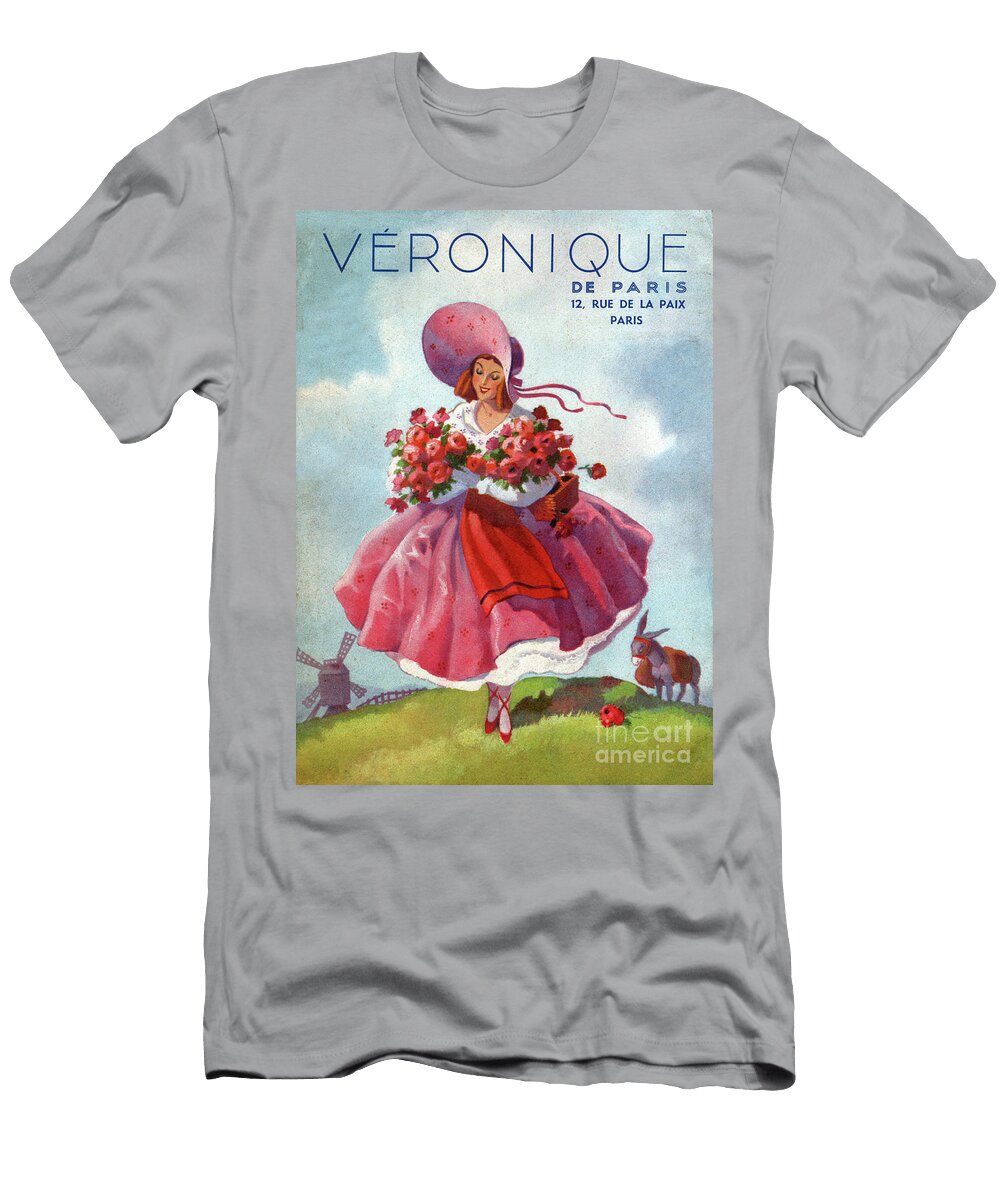 Veronique Dresses Illustration Circa 1920 Unknown Artist T-Shirt