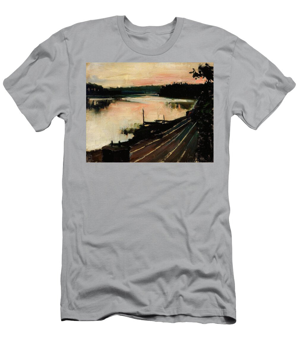 View From Elaintarha At Sunset Akseli Gallenkallela Finnish T-Shirt