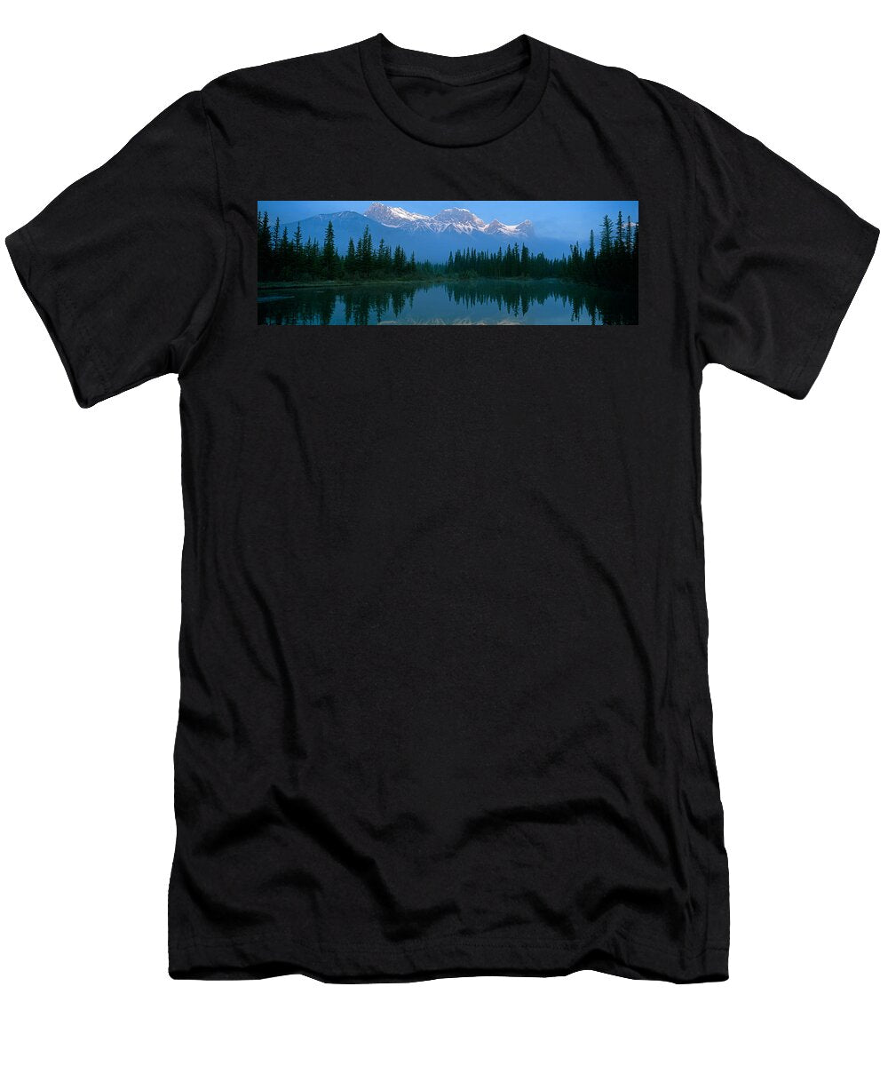 View of Beaver Pond Mount Lawrence Panoramic Images T-Shirt