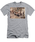 View of Clovelly with Stranded Boat Myles Birket Foster T-Shirt